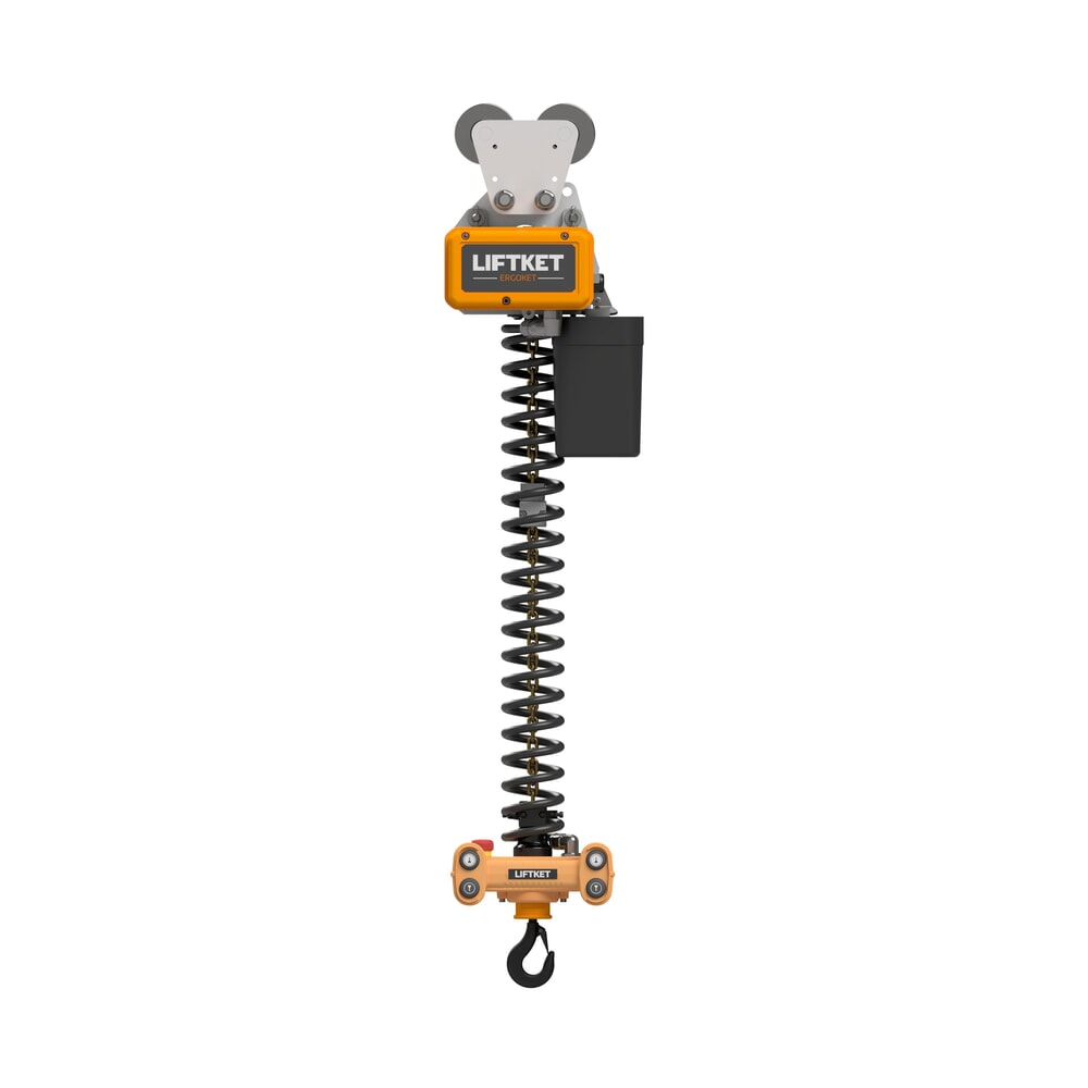 LIFTKET Elektrokettenzug Ergoket, mit Handhabungsgerät, Kettenspeicher, Tragfähigkeit 125 kg, Handfahrwerk S1