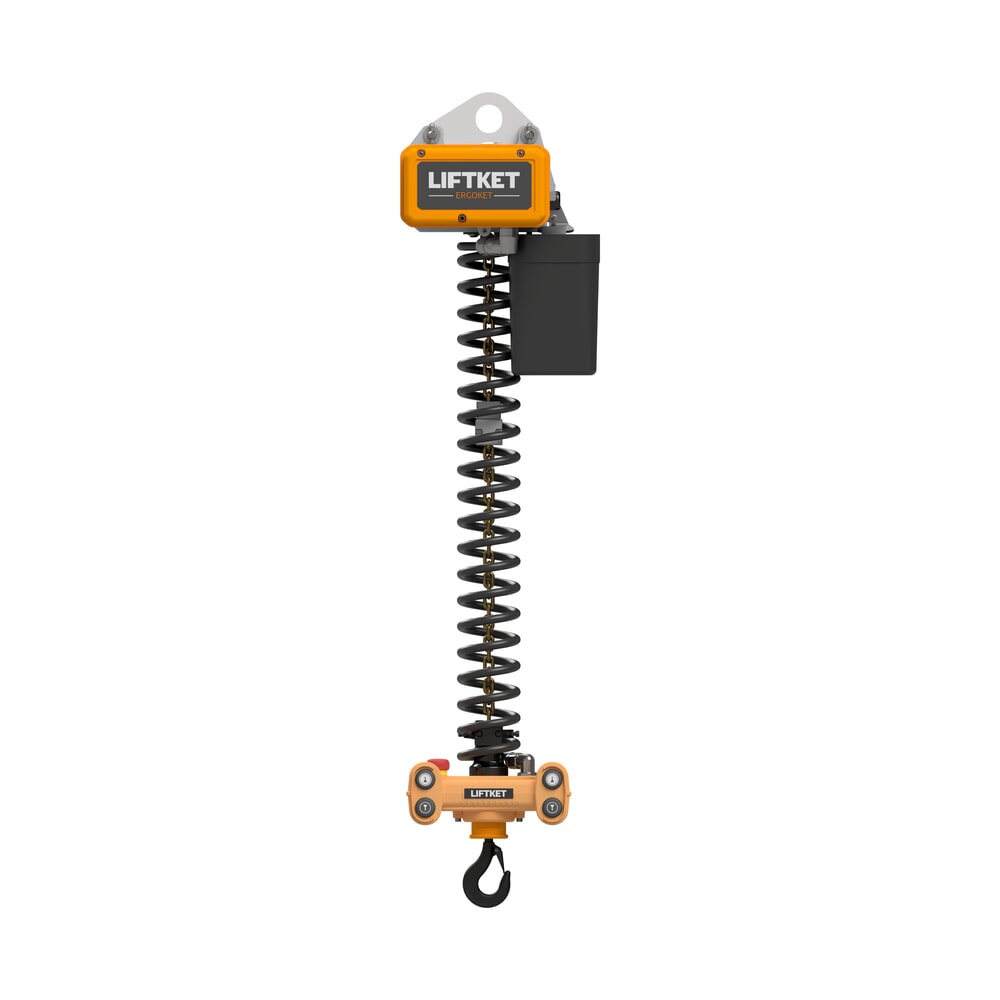 LIFTKET Elektrokettenzug Ergoket, mit Handhabungsgerät, Kettenspeicher, Tragfähigkeit 125 kg, Einlochaufhängeöse