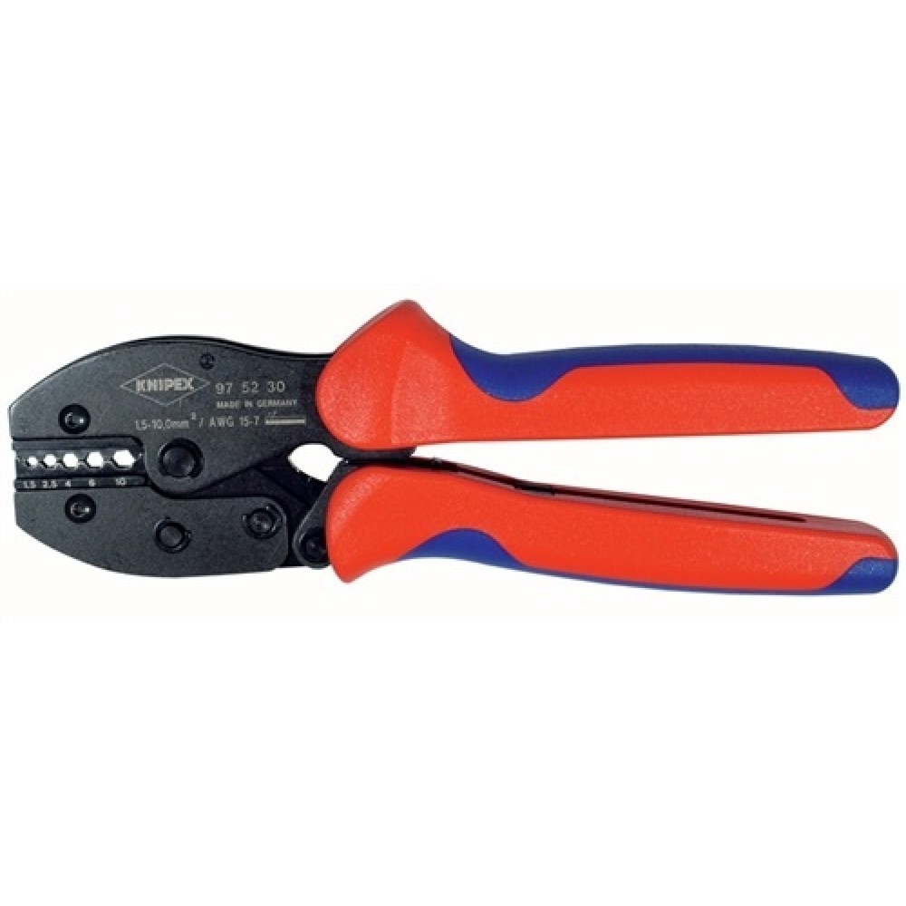 Crimpzange L.220mm RG 58/59/62/71 f.KOAX/BNC/TNC KNIPEX m.Mehrkomp.-Hüllen