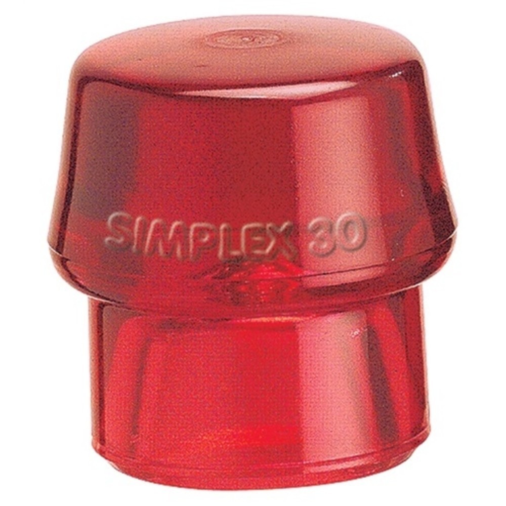 Schonhammerkopf SIMPLEX Kopf-Ø 40mm Plastik rot hart HALDER