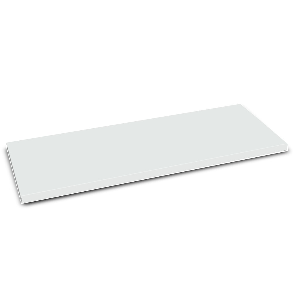Fachboden für PAVOY Putzmittelschrank, rechts, für 500 mm Tiefe, pulverbeschichtet, mit Halter, Stange + Haken, lichtgrau