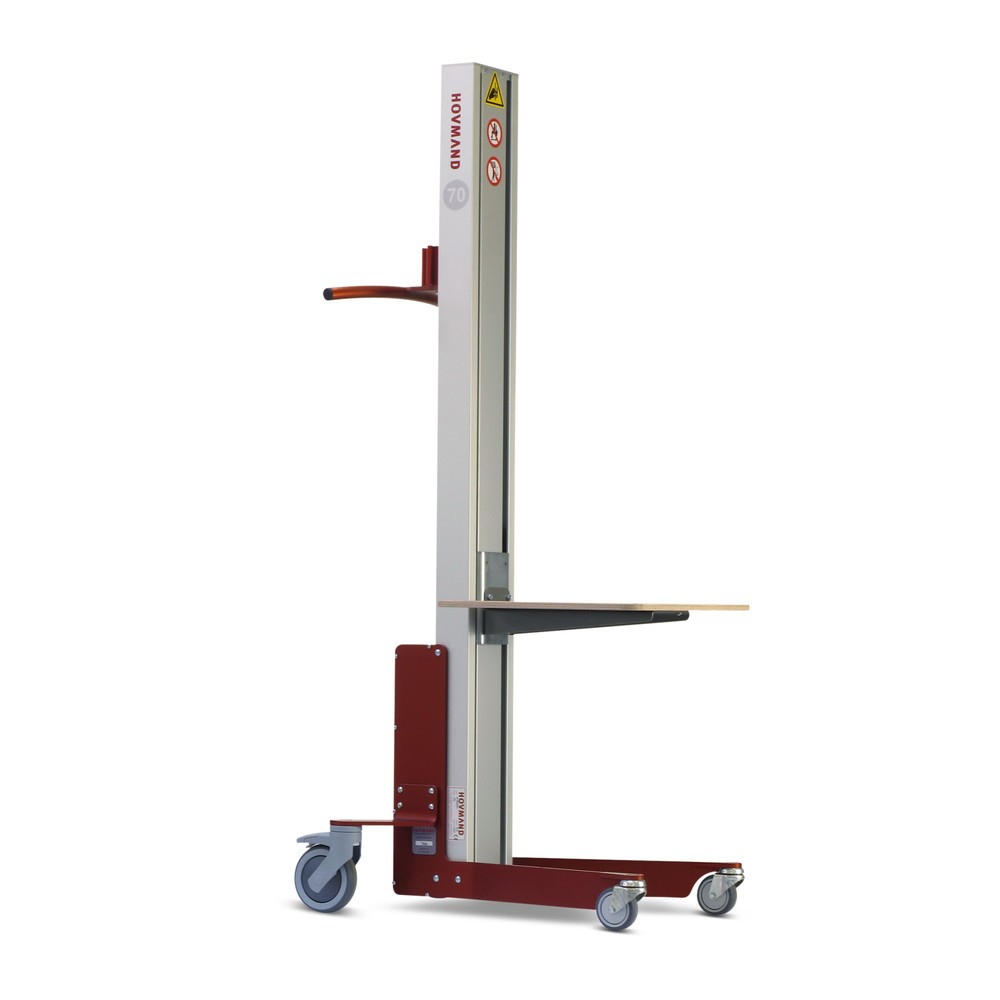 HOVMAND Hebelift mit Holz-Plattform, Hubbereich 115-1.754 mm, TK 70 kg
