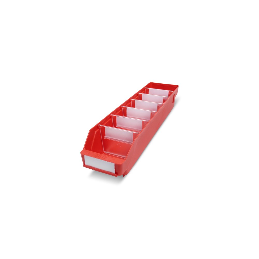 STEMO Regalkästen mit Sichtöffnung, BxT 120 x 500 mm, rot