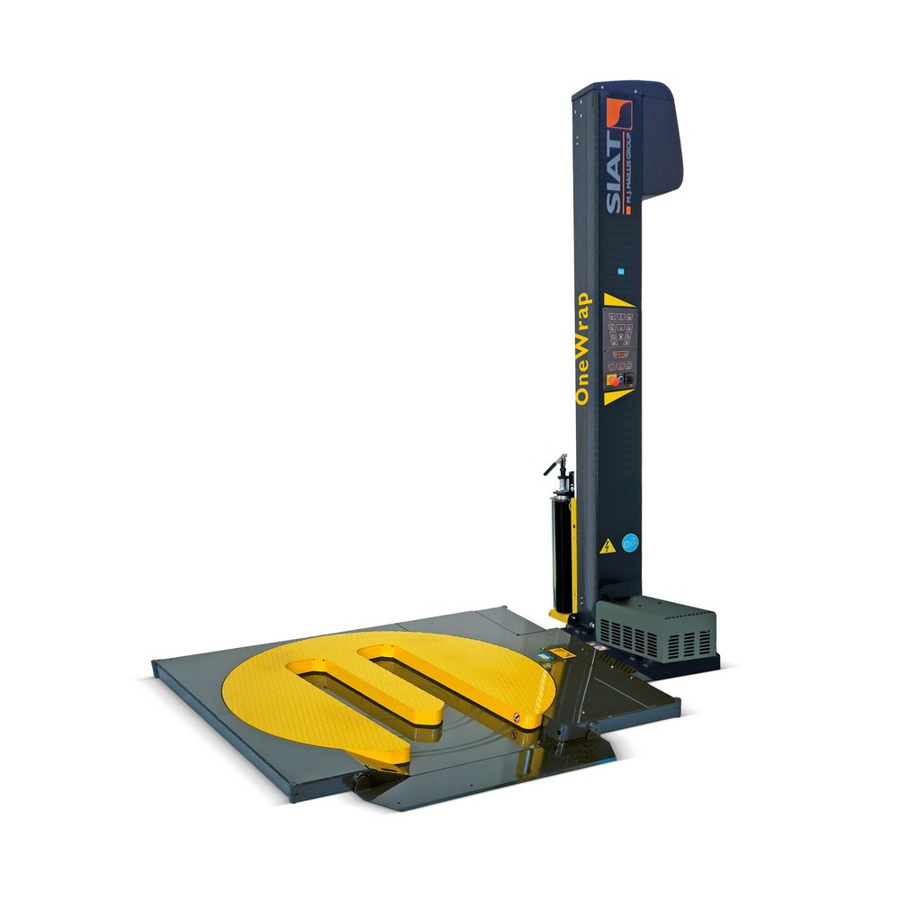 SIAT Palettenwickler HSD OneWrap 'LP', motorische Vordehnung (Powerstretch) 240 %, Wickelhöhe 2.100 mm