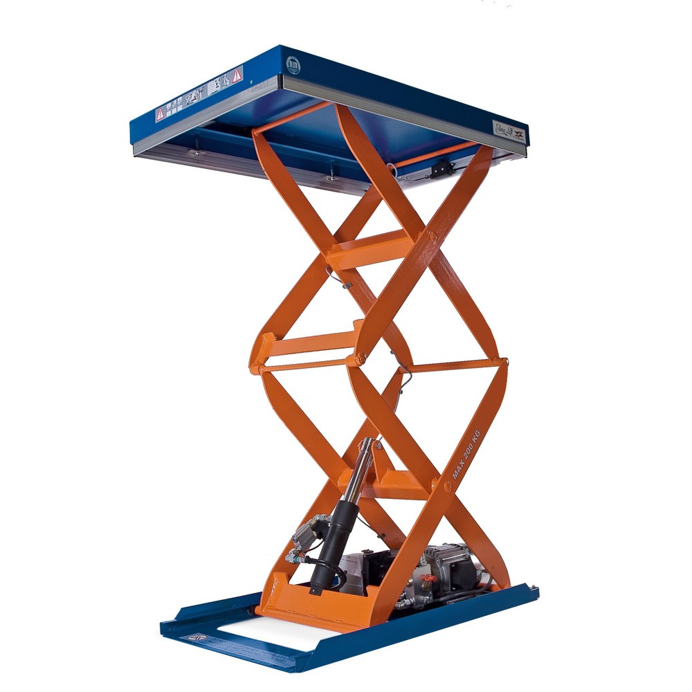 EdmoLift® Doppelscheren-Hubtisch C-Serie, TK 200 kg, Plattform à 900 x 600 mm