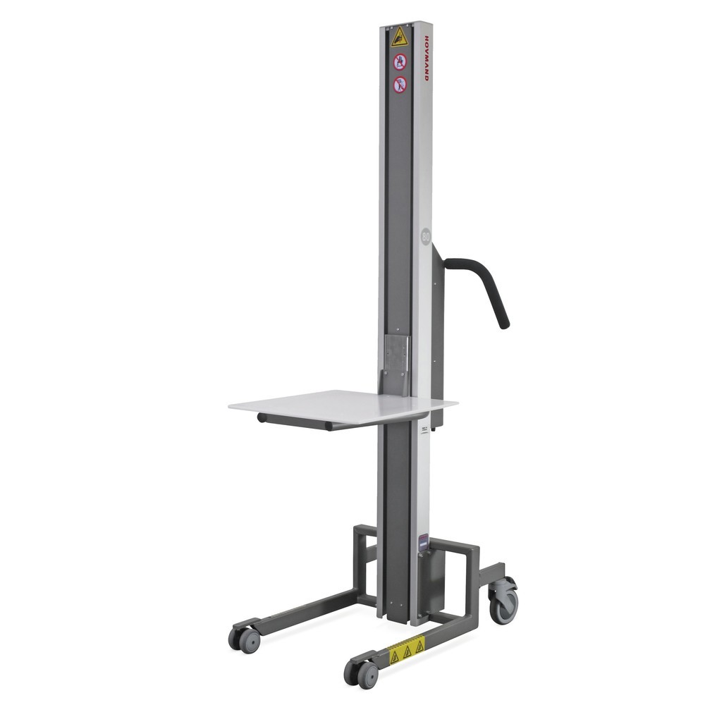 HOVMAND Hebelift mit Kunststoff-Plattform, Hubbereich 110-2.110 mm, TK 130 kg