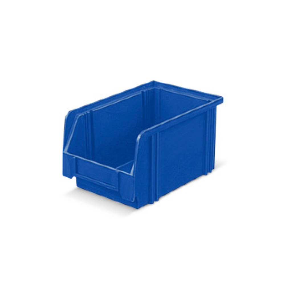 Sichtlagerkästen aus Polystyrol, HxBxT 130 x 140 x 230 mm, blau