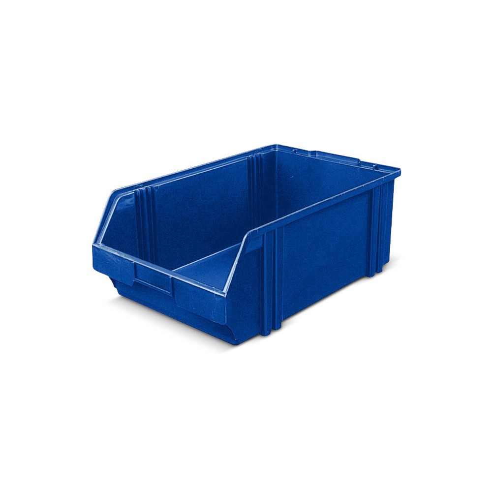 Sichtlagerkästen aus Polystyrol, HxBxT 180 x 300 x 500 mm, blau