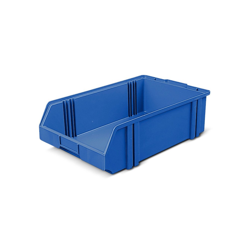 Sichtlagerkästen aus Polystyrol, HxBxT 145 x 300 x 500 mm, blau