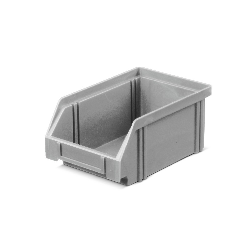 Sichtlagerkästen aus Polystyrol, HxBxT 75 x 105 x 160 mm, grau