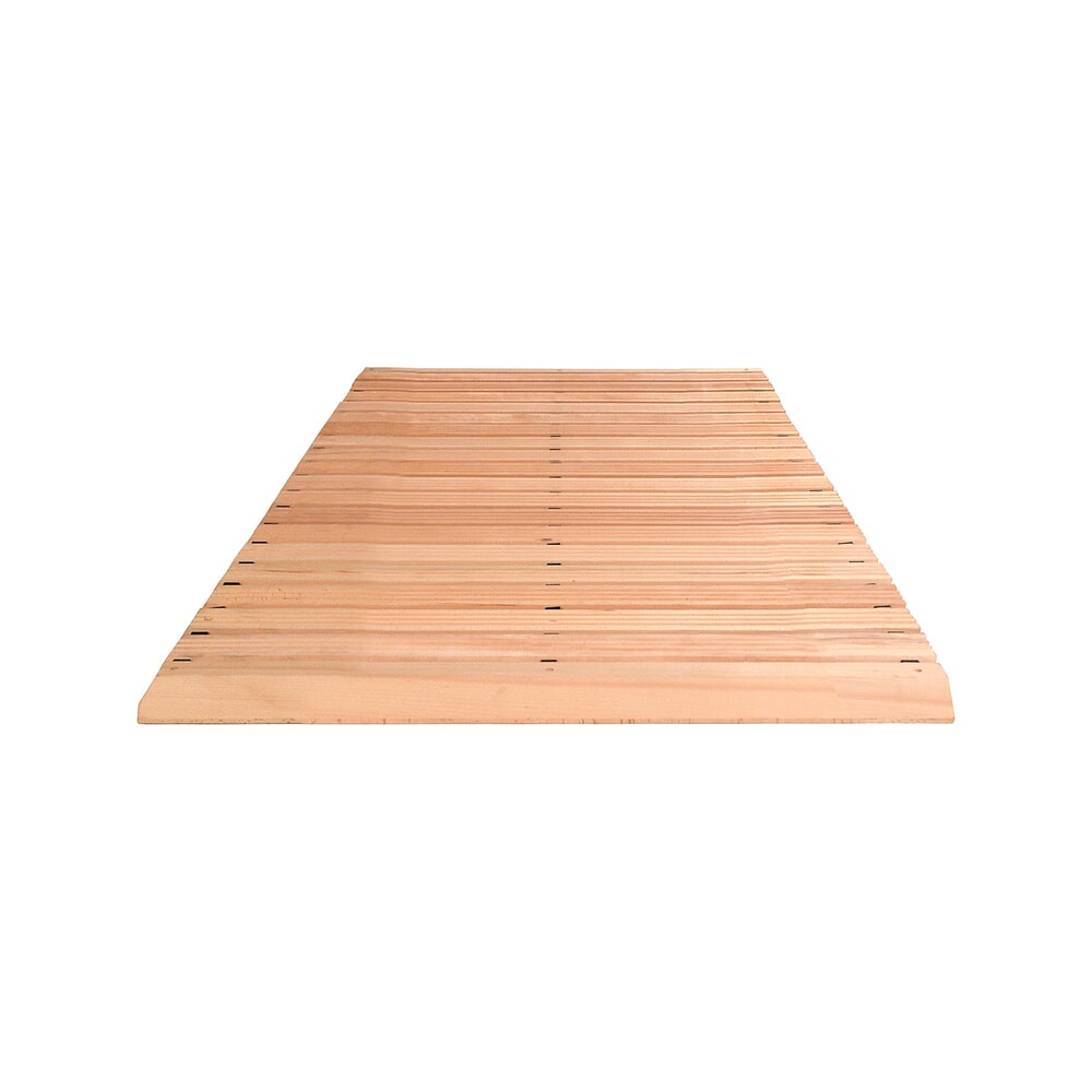 Miltex Arbeitsplatzmatte Yoga Holzrost, inkl. Auffahrkeilen und Abschrägung, Breite 1.000 mm