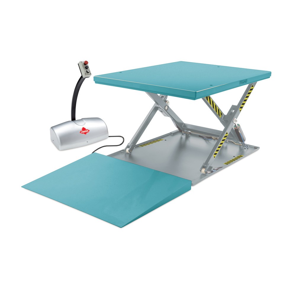 B-Ware Flach-Scheren-Hubtisch Ameise®, geschlossen, TK 1.000 kg, Plattform à 1.450 x 1.140 mm