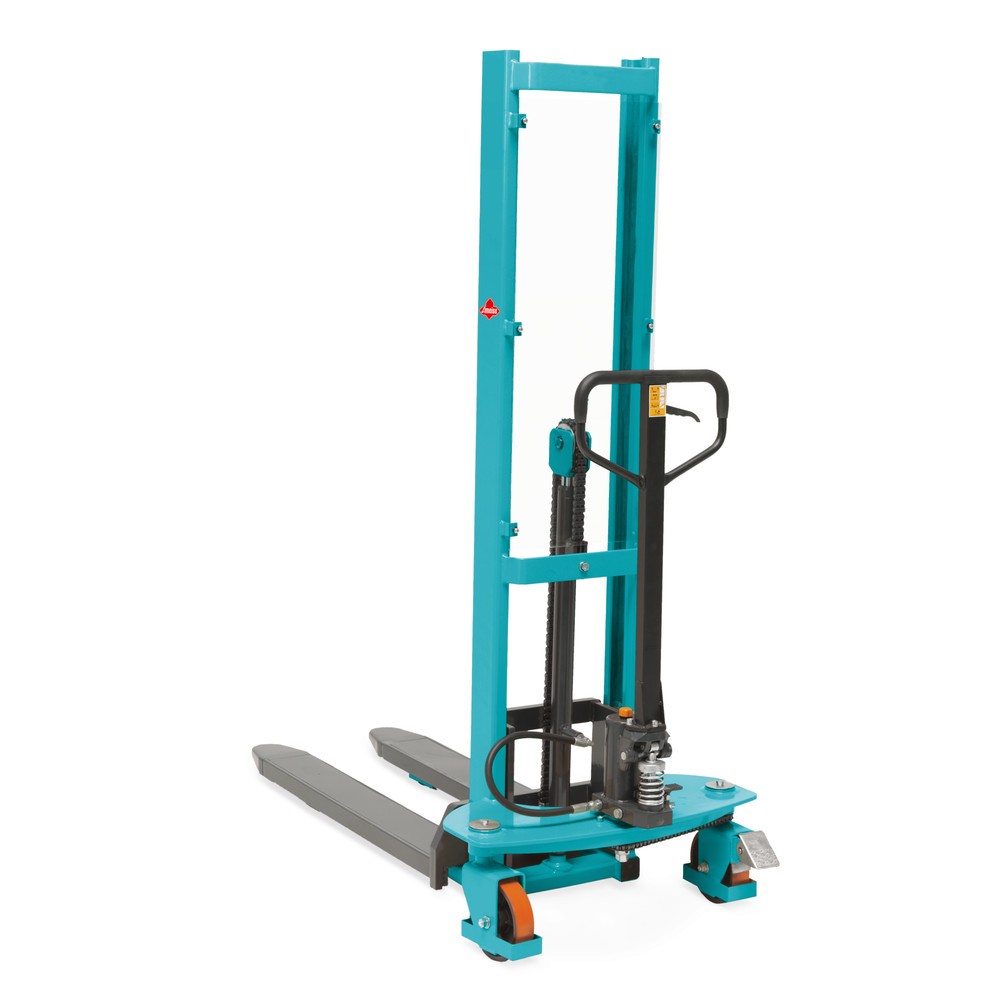 Hydraulik-Stapler Ameise® PSM 1.0 mit Schnellhub, Einfach-Mast, Hubhöhe 1.600 mm, Tragfähigkeit 1.000 kg