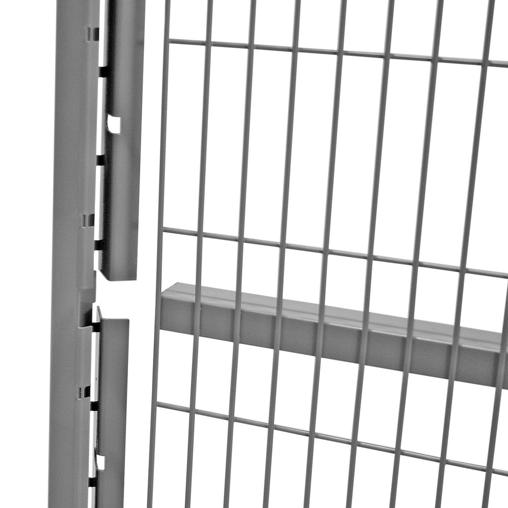 Endprofil für TROAX® Maschinen-Schutzgitter, für Maschinenschutz, Höhe 1.250 mm