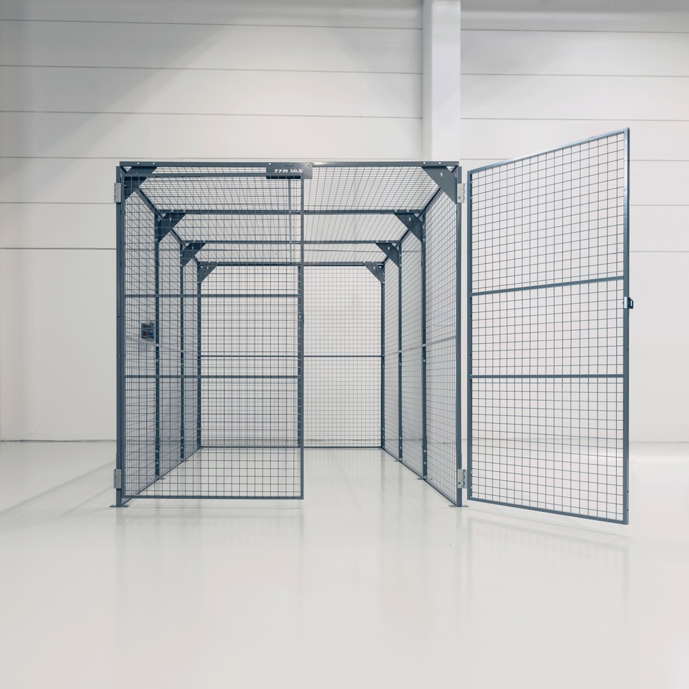 TROAX® Lagerbox, lackiert, HxBxL 2.200 x 2.200 x 2.400 mm