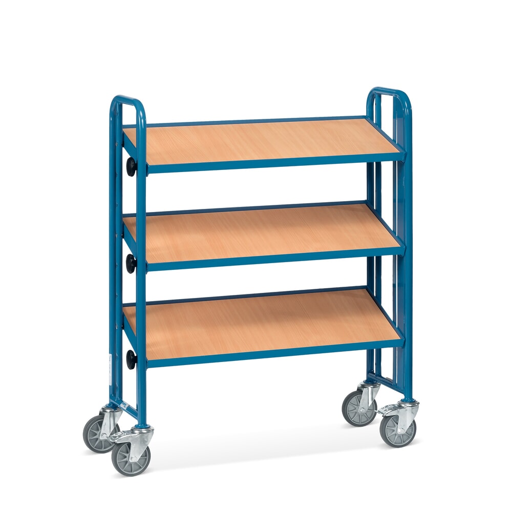 fetra® Montagewagen mit Bodenplatten, 3 Etagen, einseitig