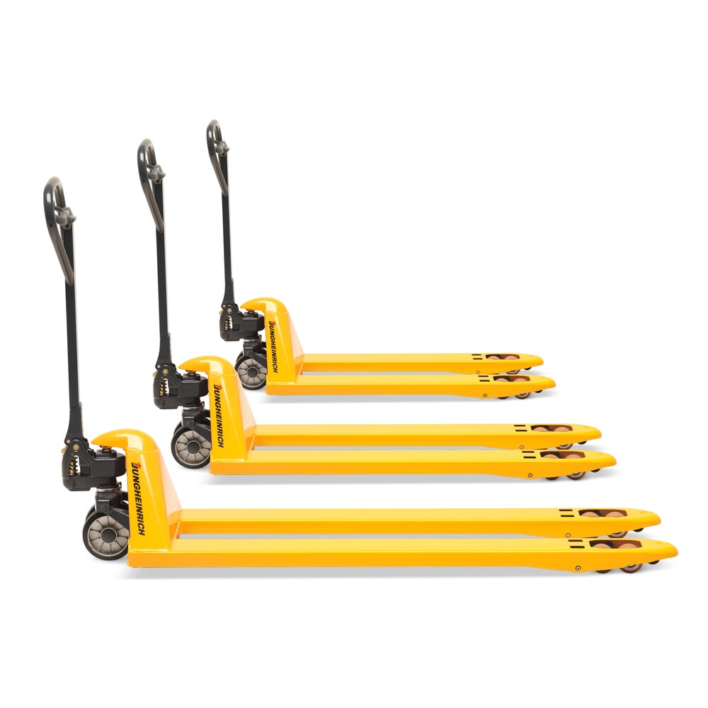 Jungheinrich™ Handhubwagen AM 22, Tragfähigkeit 1.200 kg, Gabellänge 1.900 mm, Vollgummi/Polyurethan, Tandemrollen