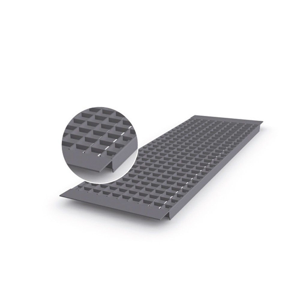 Gitterrostboden für Palettenregal, eingelegt, BxT 3.600 x 1.100 mm, Fachlast 4.000 kg, Maschenweite 33 x 66 mm
