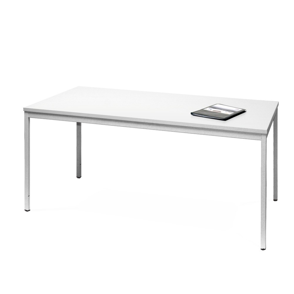 HEMMDAL Büro-Schreibtisch mit 4-Fuß Stalhrohrgestell, HxBxT 750 x 1.200 x 800 mm