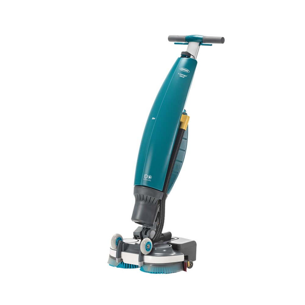 Tennant® Handgeführte Micro-Scheuersaugmaschine i-mop, mit gegenläufigen Doppelbürsten, Arbeitsbreite 368 mm