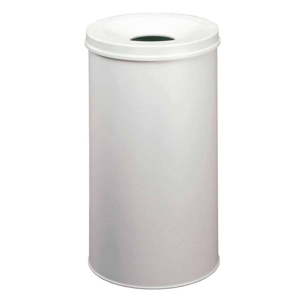 DURABLE Sicherheits-Papierkorb, aus Stahl, 60 Liter, mit Flammenlöschkopf, grau