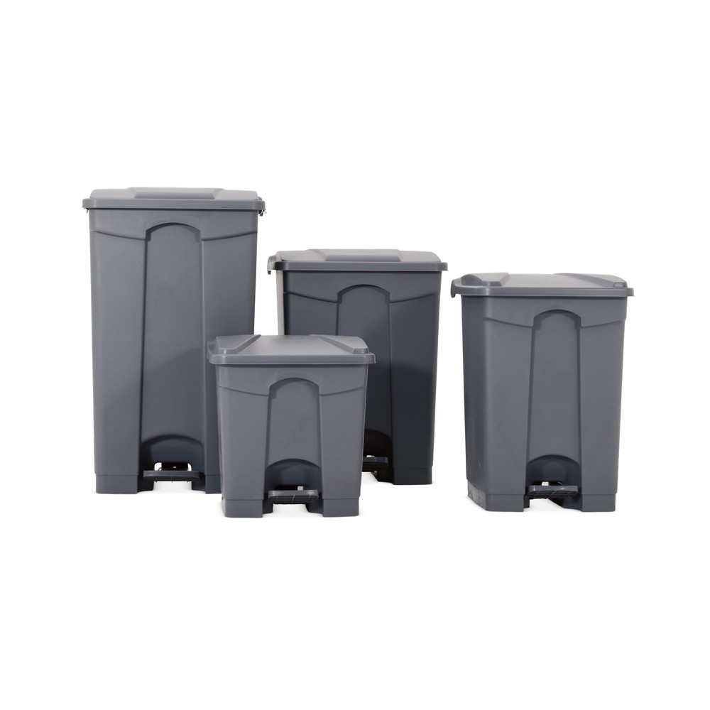 Tret-Abfalleimer HEMMDAL, 68 Liter, PP, grau