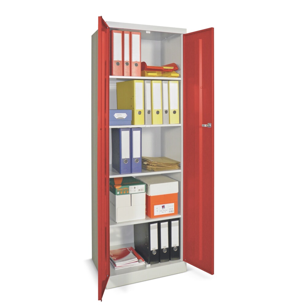 PAVOY Flügeltürschrank, HxBxT 1.800 x 600 x 500 mm, reinweiß, reinweiß