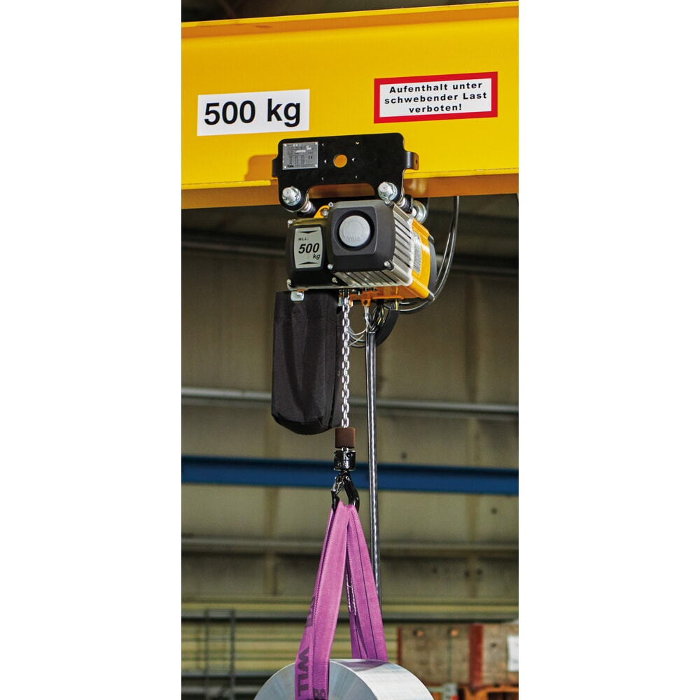 Yale® Elektrokettenzug CPVF 5-4/VTP, mit Feinhub, mit Rollfahrwerk, Tragkraft 500 kg