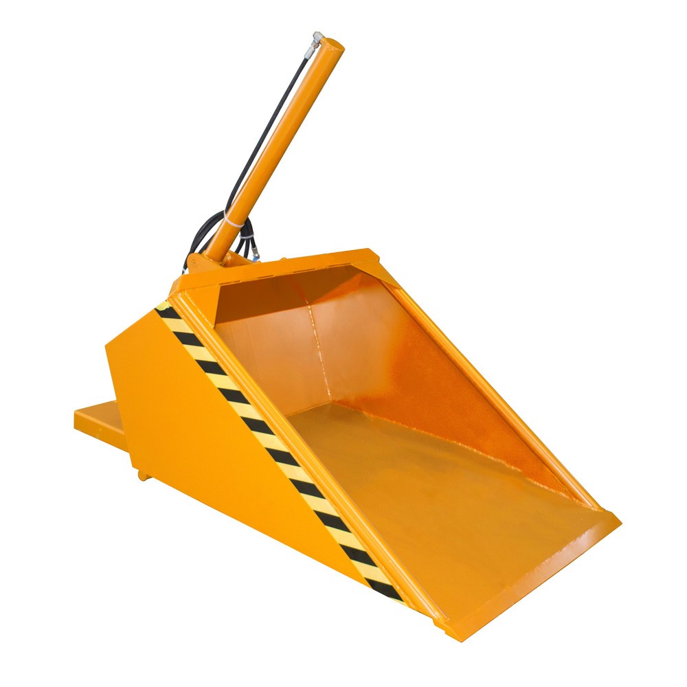 Bauer® Schaufel für Stapler, hydraulisch, lackiert, Volumen 0,5 m³, gelborange