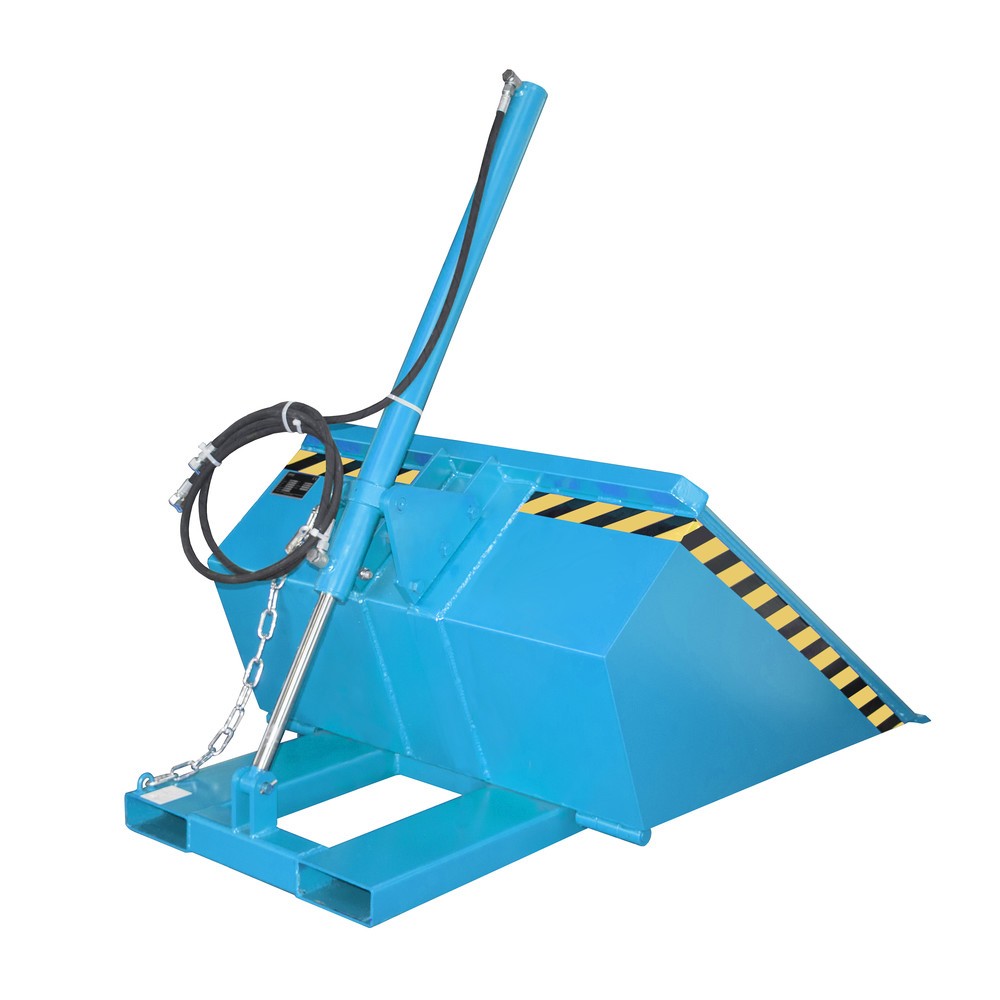 Bauer® Schaufel für Stapler, hydraulisch, lackiert, Volumen 0,5 m³, lichtblau