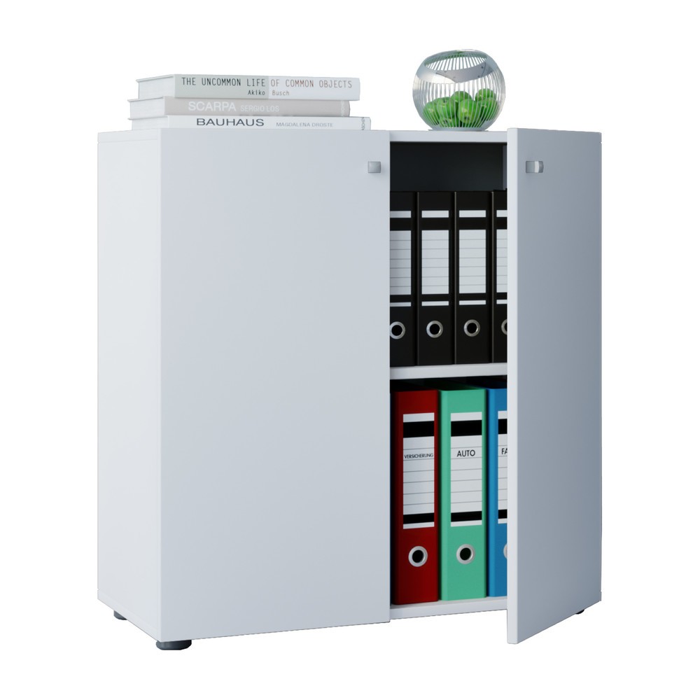 VCM Büro-Aktenschrank Vandol Mini, weiss