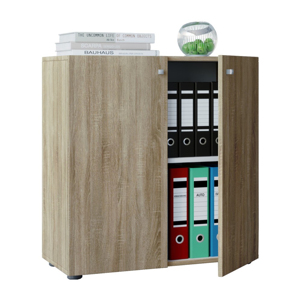 VCM Büro-Aktenschrank Vandol Mini, Sonoma-Eiche