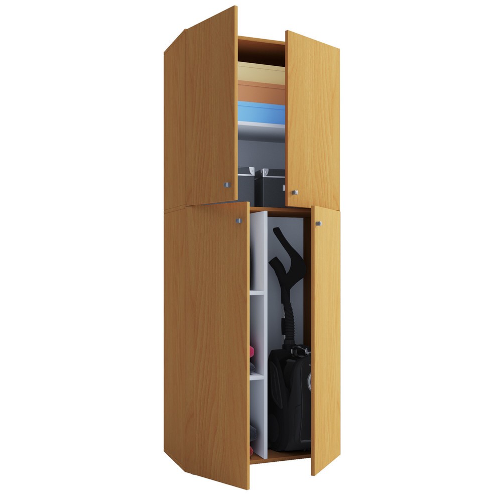 VCM Putzmittelschrank Lona, Buche