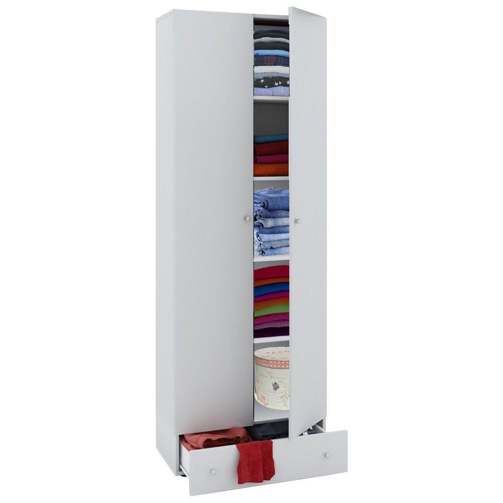 VCM Büroschrank Vandol I, mit Türen und Schublade, weiss