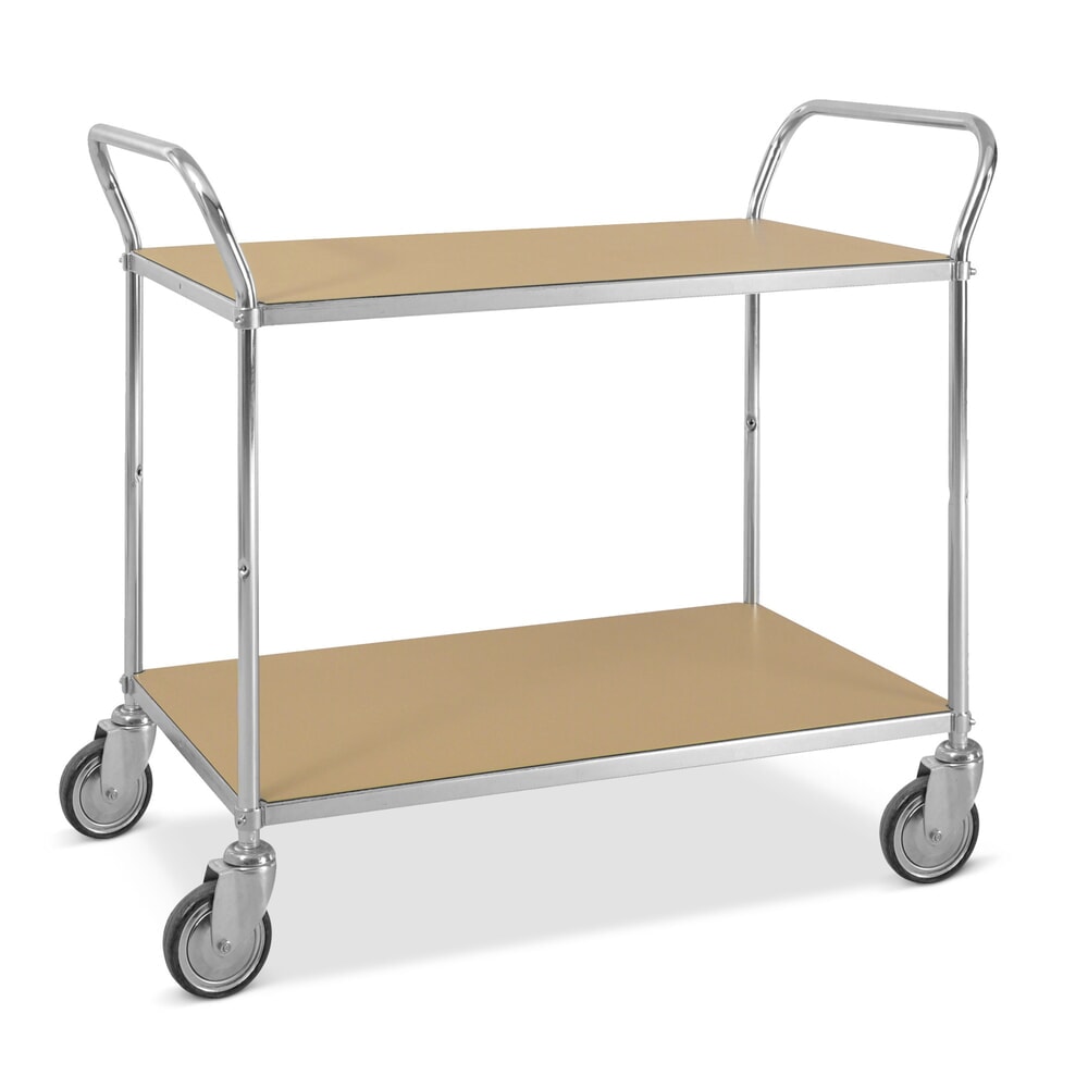 Kongamek ESD-Etagenwagen, Bügelhöhe 940 mm, 2 Böden à 940 x 540 mm