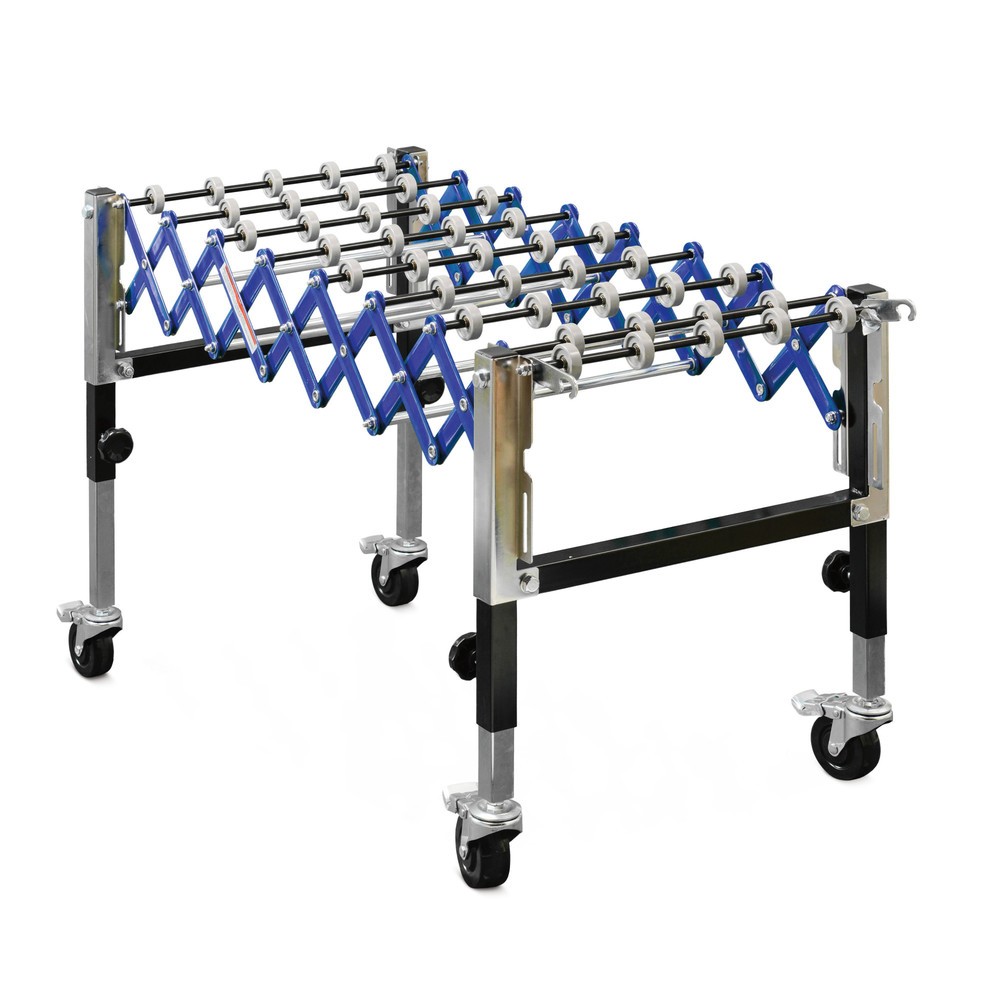 Scheren-Röllchenbahn Ameise®, Bahnlänge 420-1.295 mm, Bahnbreite 500 mm, TK 30 kg