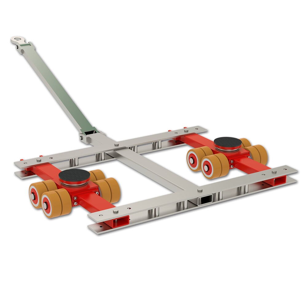 JUNG Tandemlenk-Transportfahrwerk JTL 20 G Vu, JUWAthan®-Rollen, Tragfähigkeit 20 t