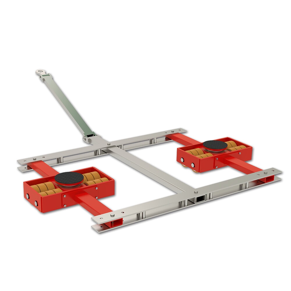 JUNG Tandemlenk-Transportfahrwerk JTLB 30 G Vu, JUWAthan®plus-Rollen, Tragfähigkeit 30 t