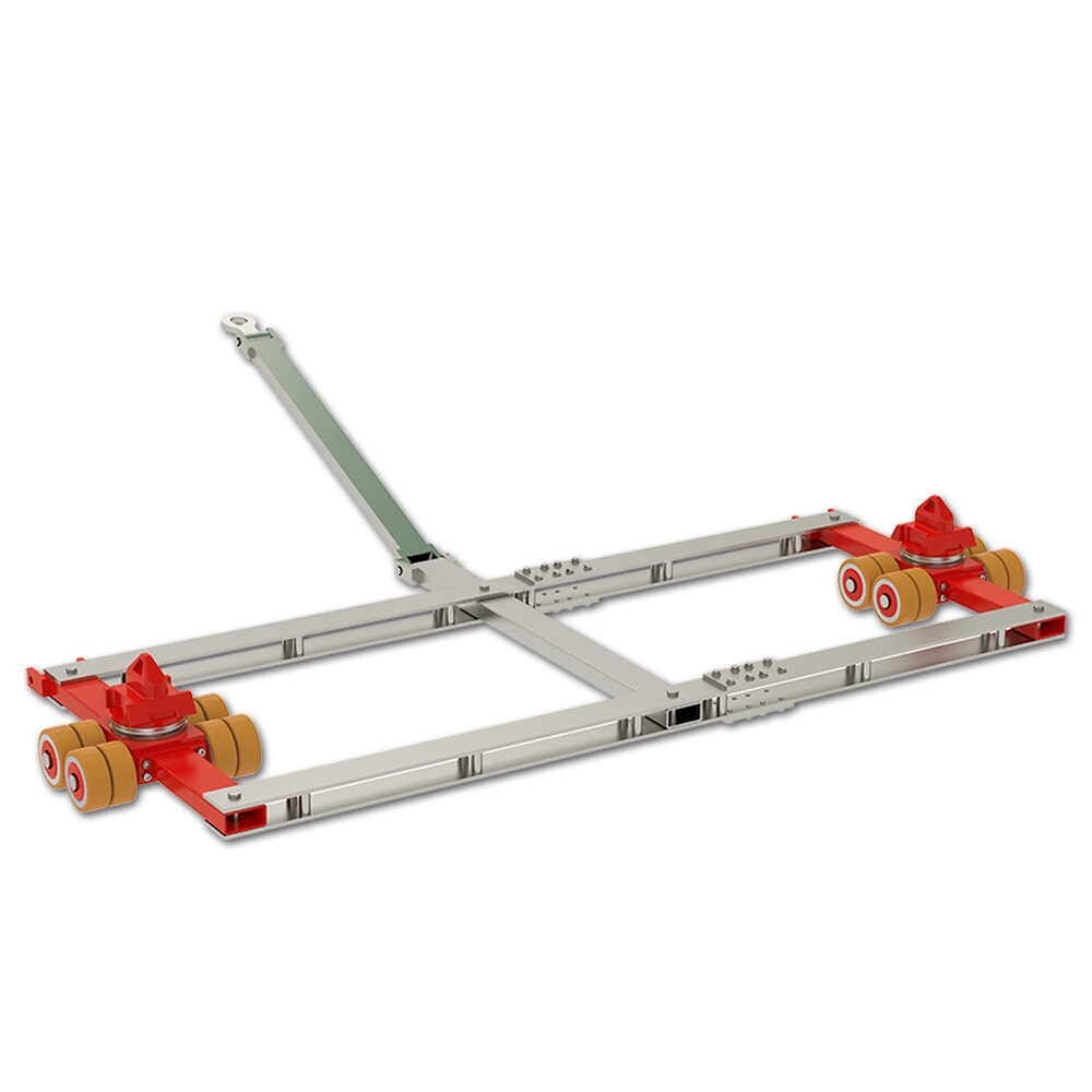 JUNG Tandemlenk-Transportfahrwerk JTL 20 G Vu, JUWAthan®plus-Rollen, Tragfähigkeit 20 t