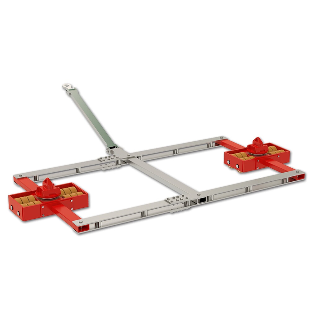 JUNG Tandemlenk-Transportfahrwerk JTLB 30 G Vu, JUWAthan®plus-Rollen, Tragfähigkeit 30 t