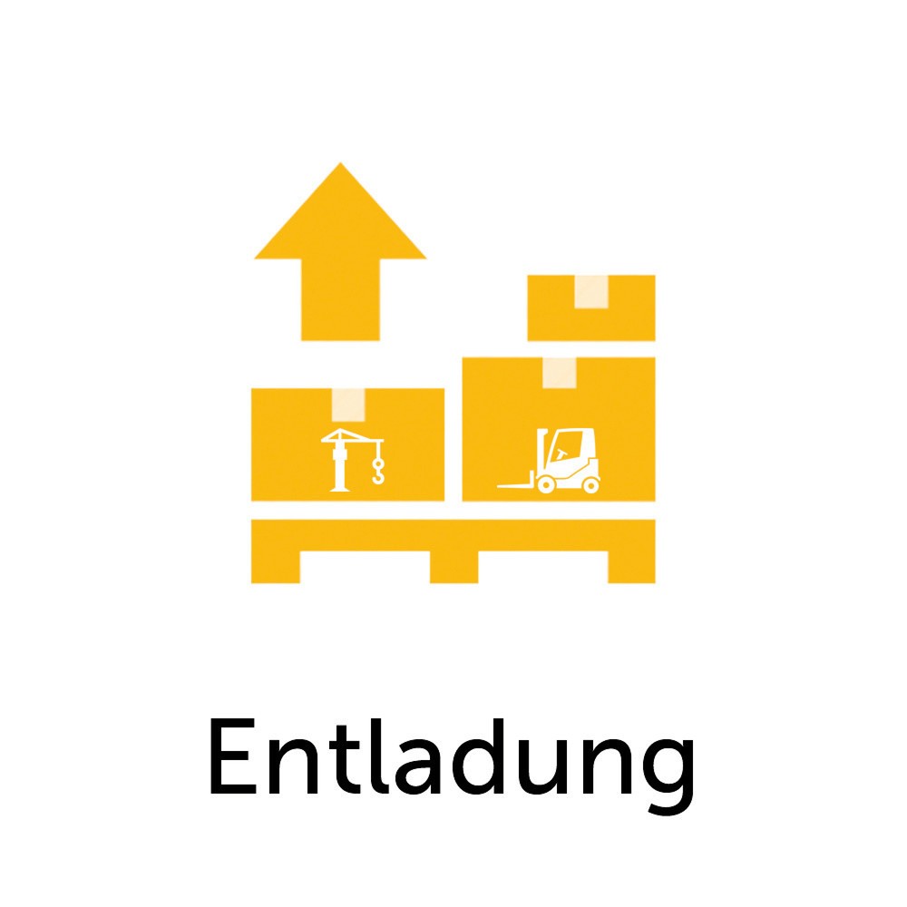 Säbu Kranentladung vor Ort für eine Container-Einheit