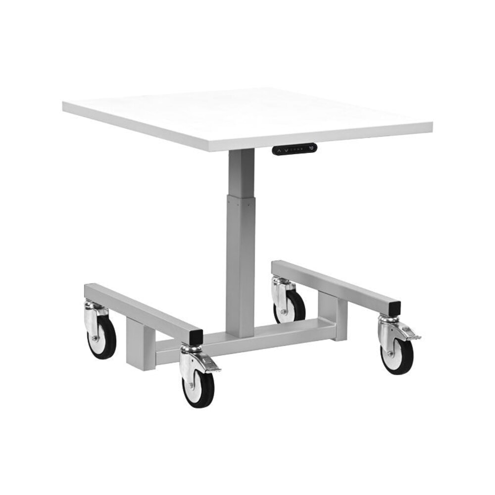 Rocholz Höhenverstellbarer Packtisch, elektrisch, mobil, HxBxT 554–854 mm x 700 mm x 800 mm
