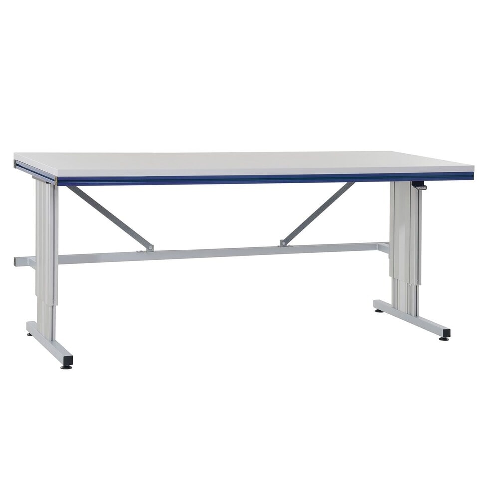 Rocholz Höhenverstellbarer Packtisch SYSTEM FLEX, elektrisch, HxBxT 720–1120 mm x 2000 mm x 800 mm