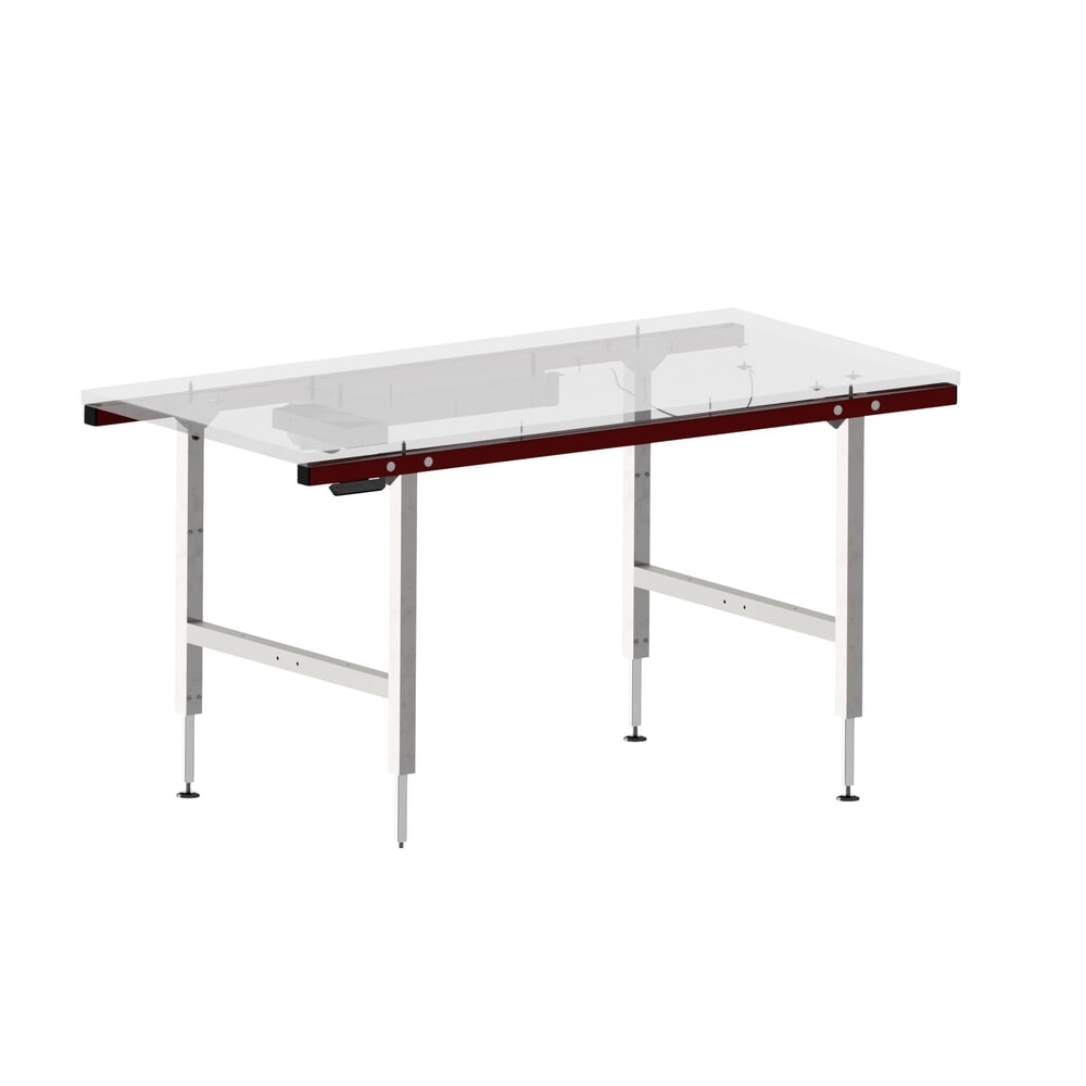 Rocholz Höhenverstellbarer Packtisch SYSTEM 2000, elektrisch, HxBxT 710–960 mm x 1600 mm x 800 mm