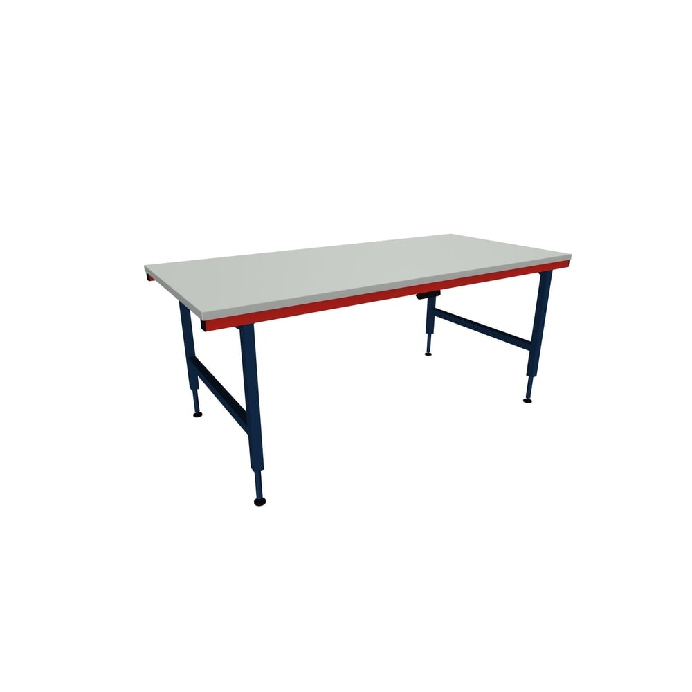 Rocholz Höhenverstellbarer Packtisch SYSTEM 2000, elektrisch, HxBxT 710–960 mm x 2000 mm x 920 mm