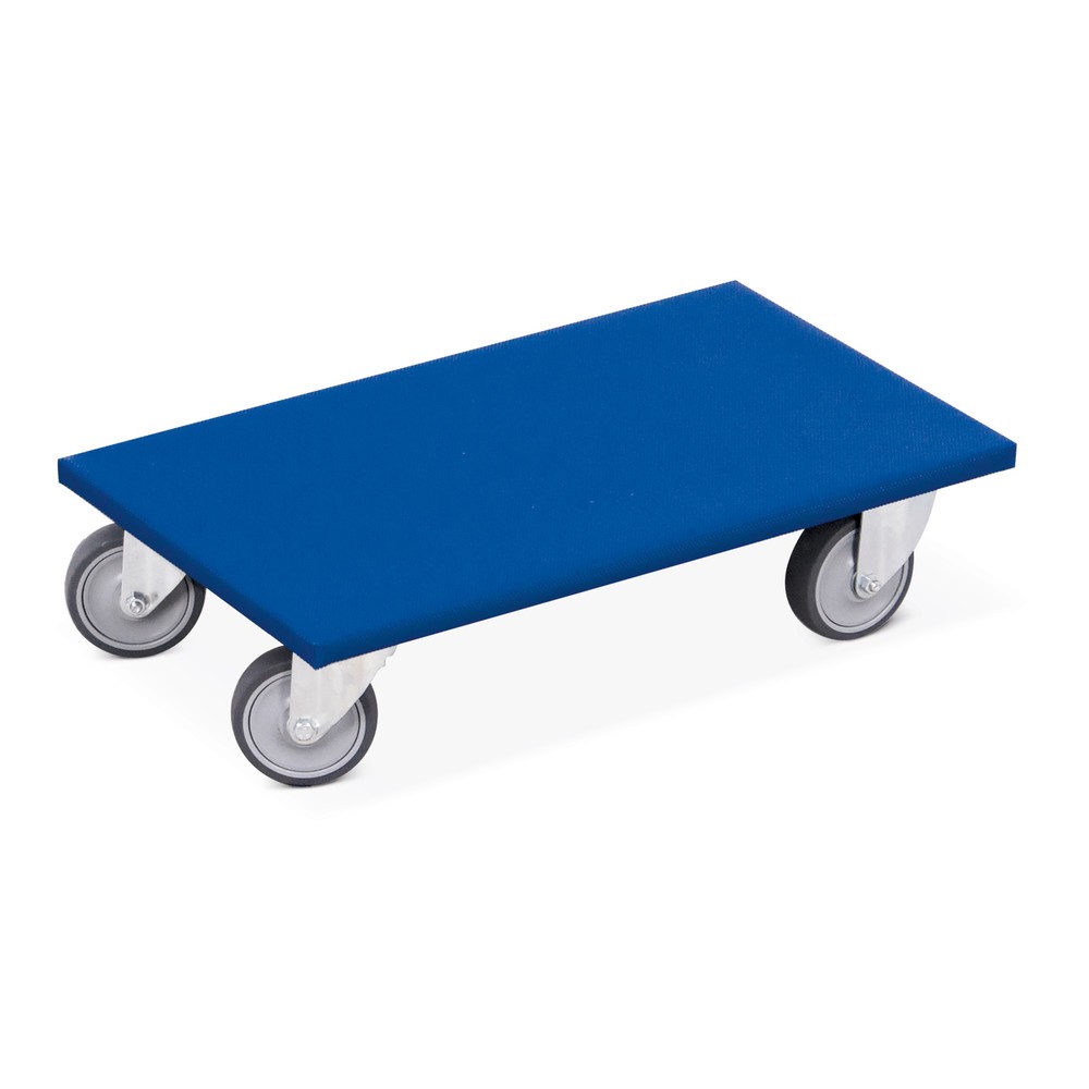 VARIOfit® Transportroller Möbelhund®, Tragkraft 300 kg, BxT 600 x 350 mm, TPE-Bereifung