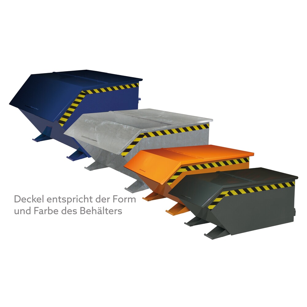 Deckel für Eichinger® Baustoff-Container mit Klappboden, Volumen 1 m³