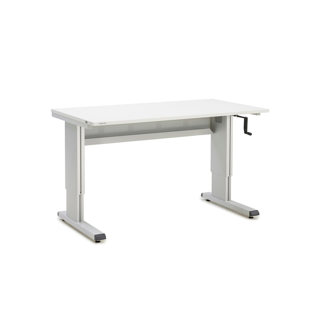 TRESTON Arbeitstisch, Typ WB, höhenverstellbar, Kurbel, BxT 1.500 x 800 mm