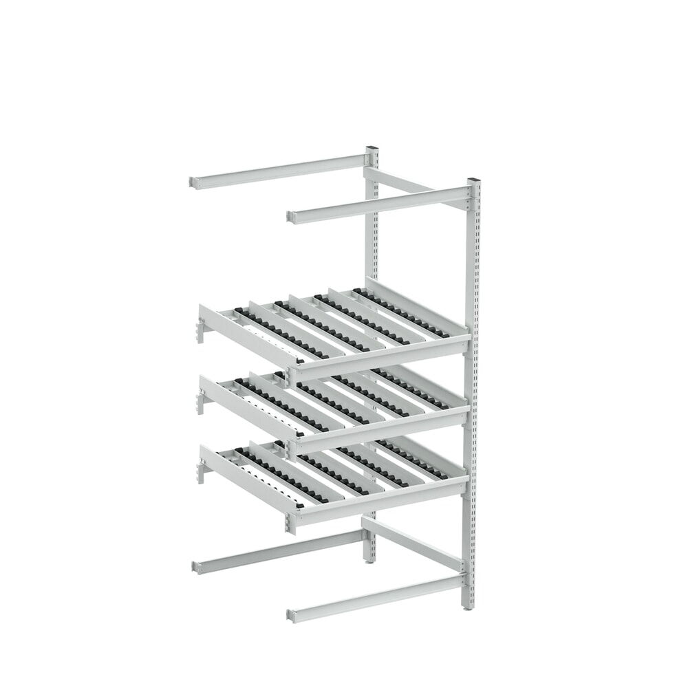 Seitliches Verlängerungsgestell für TRESTON Bereitstellregal FIFO, ESD, HxBxT 1.860 x 933 x 805 mm