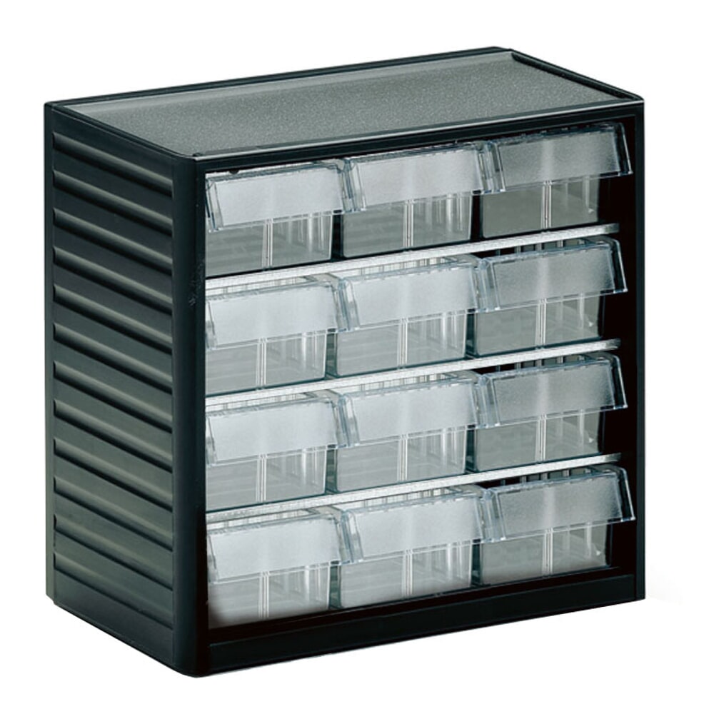 TRESTON Kleinteilemagazin Premium, Höhe 290 mm, 12 Schubladen Breite 92 mm
